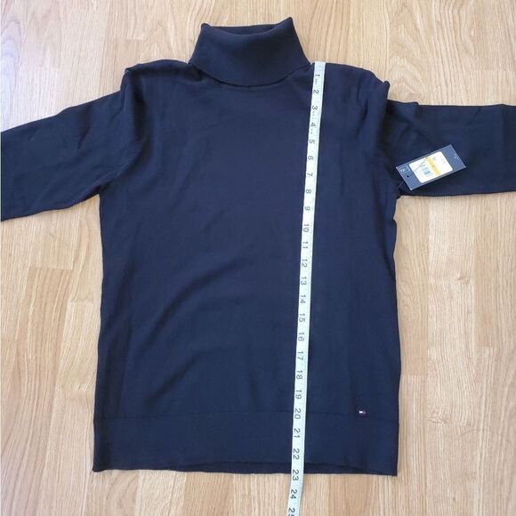 Tommy Hilfiger Solid Buttoned-Cuff Stella Sweater sz Sm - Picture 9 of 11